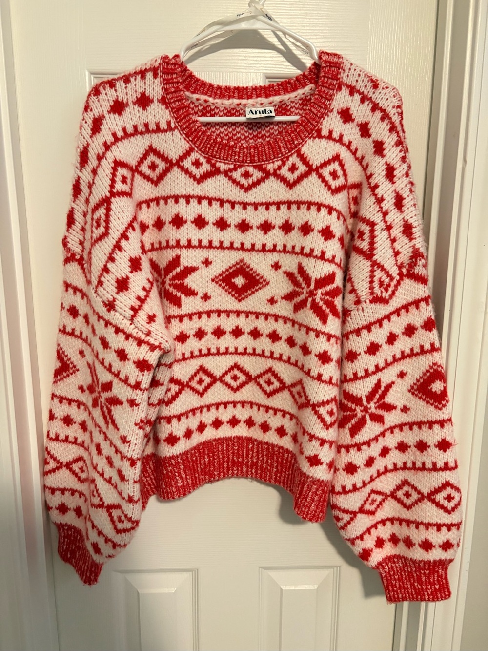Red & White Holiday Sweater